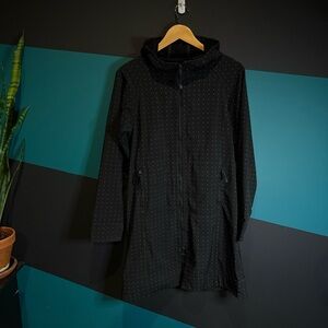 lululemon athletica Dark jacket Coat with Dotted Design Outdoor water resistant